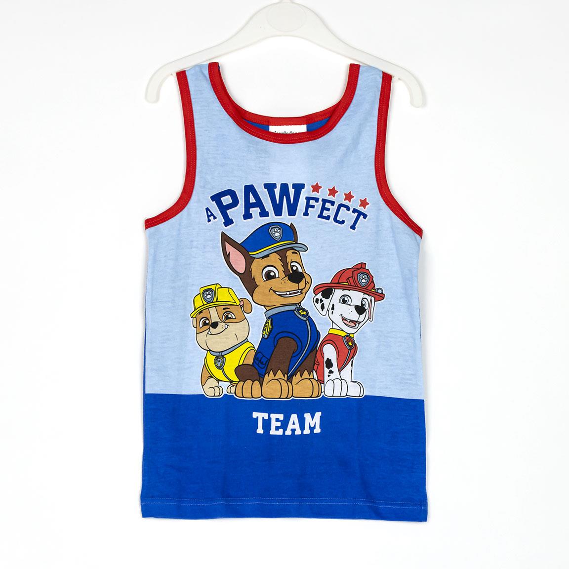 Pijama tirantes single jersey neceser paw patrol
