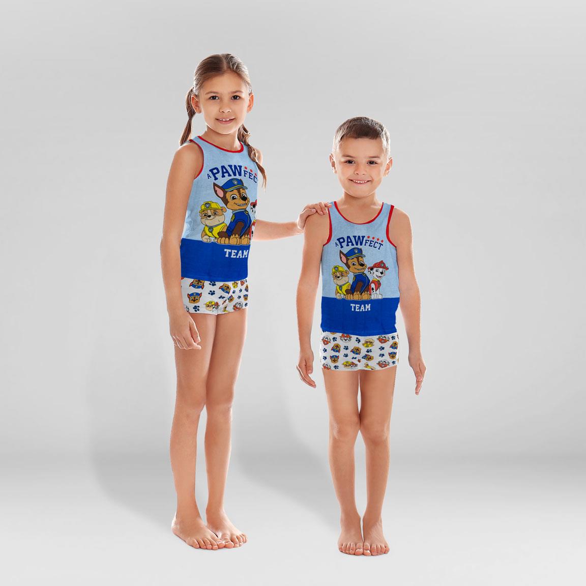 Pijama tirantes single jersey neceser paw patrol