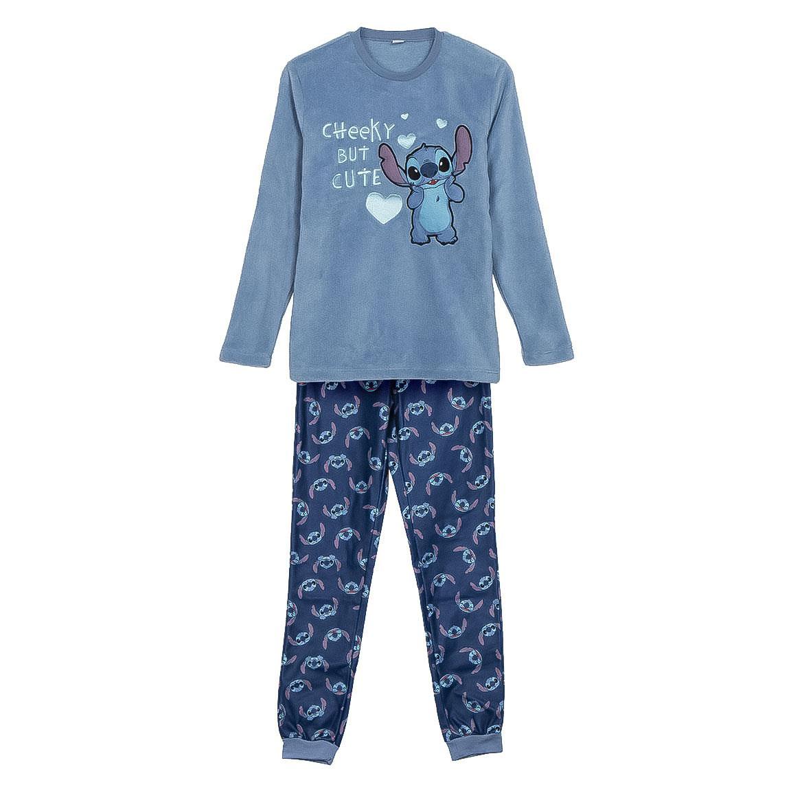 Pijama largo coral fleece stitch