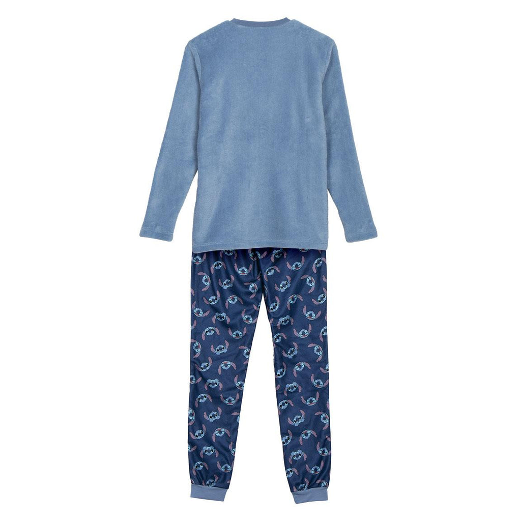 Pijama largo coral fleece stitch