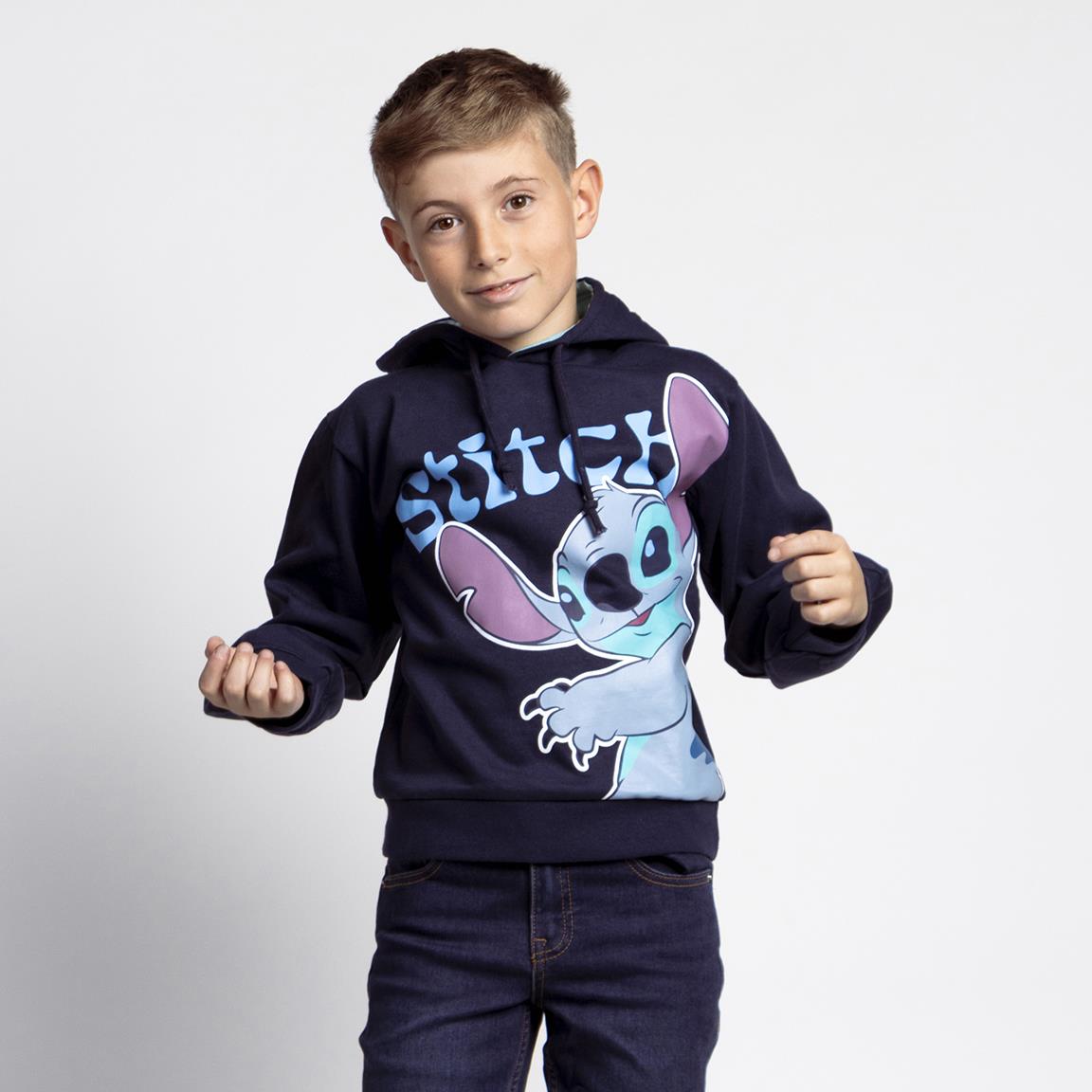 Sudadera con capucha cotton brushed stitch
