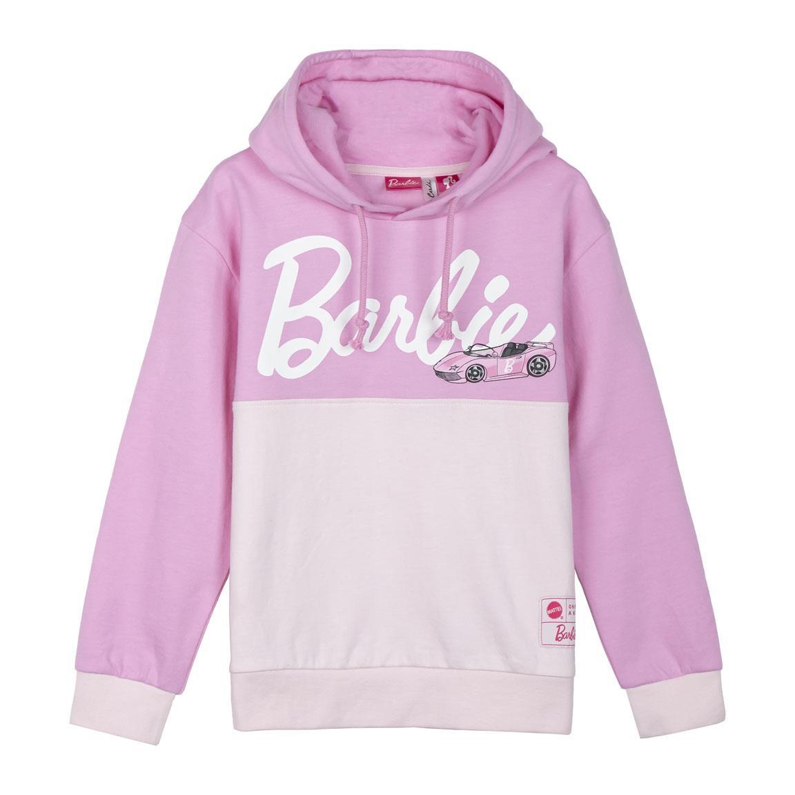 Sudadera con capucha cotton brushed barbie