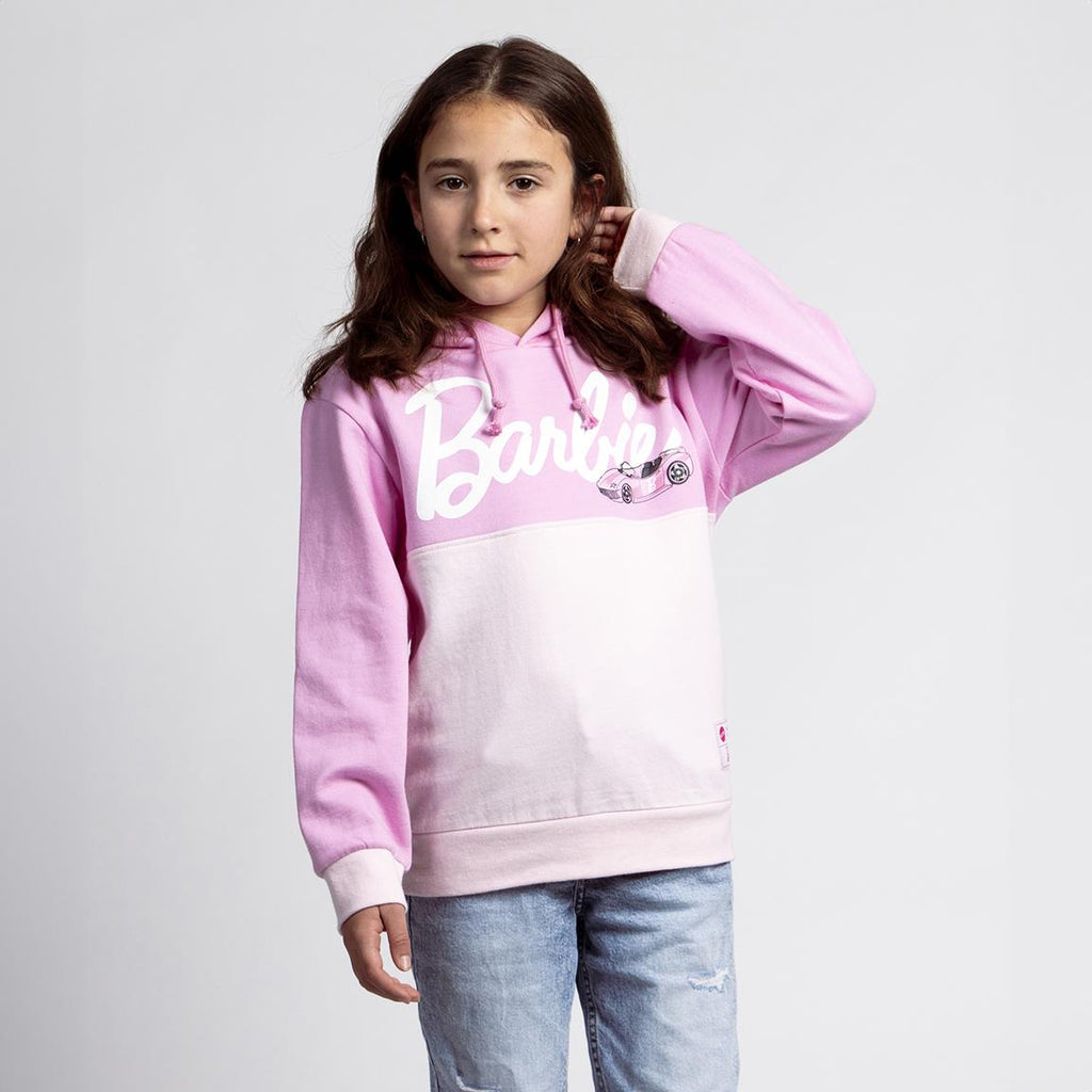 Sudadera con capucha cotton brushed barbie