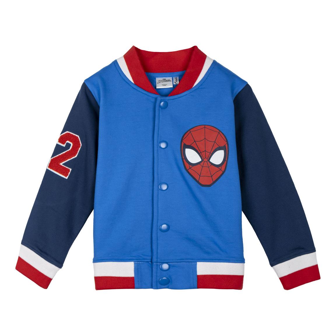 Chaqueta cotton brushed baseball spiderman