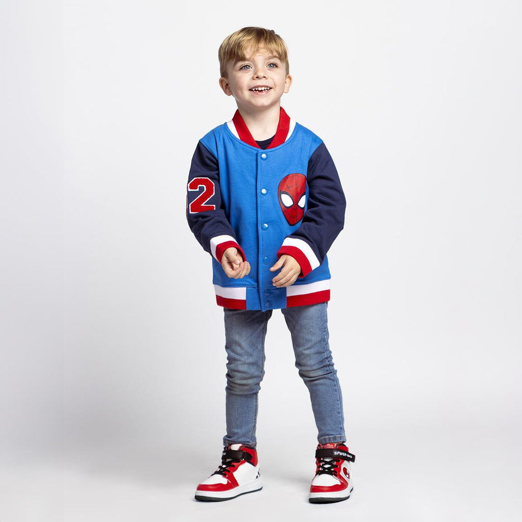 Chaqueta cotton brushed baseball spiderman