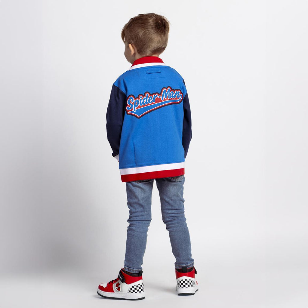 Chaqueta cotton brushed baseball spiderman