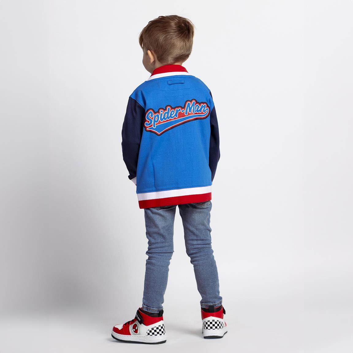 Chaqueta cotton brushed baseball spiderman