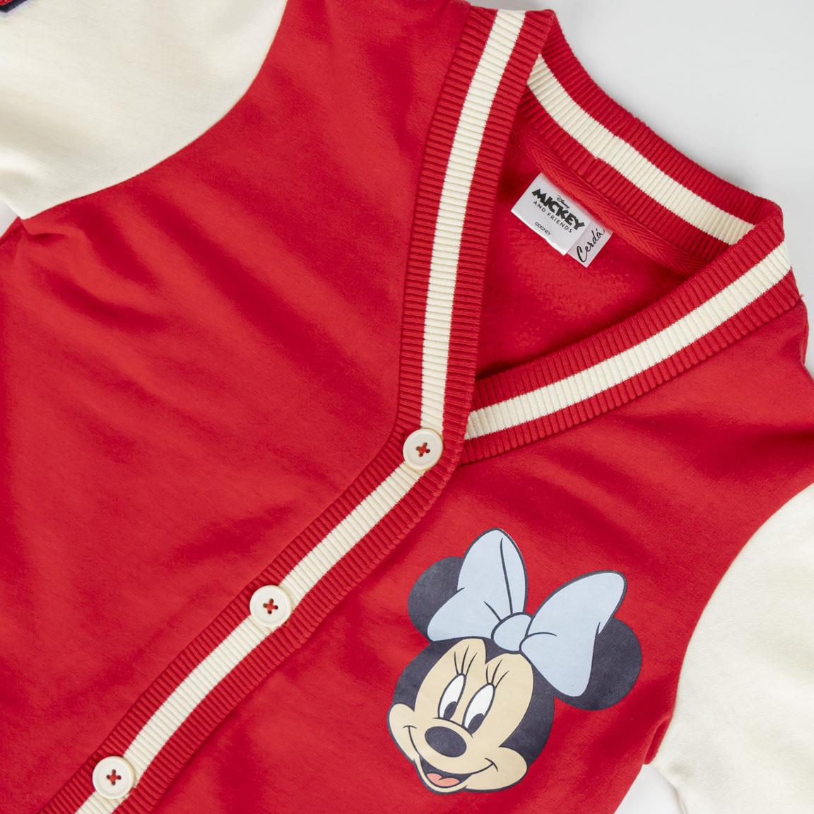 Chaqueta cotton brushed baseball minnie