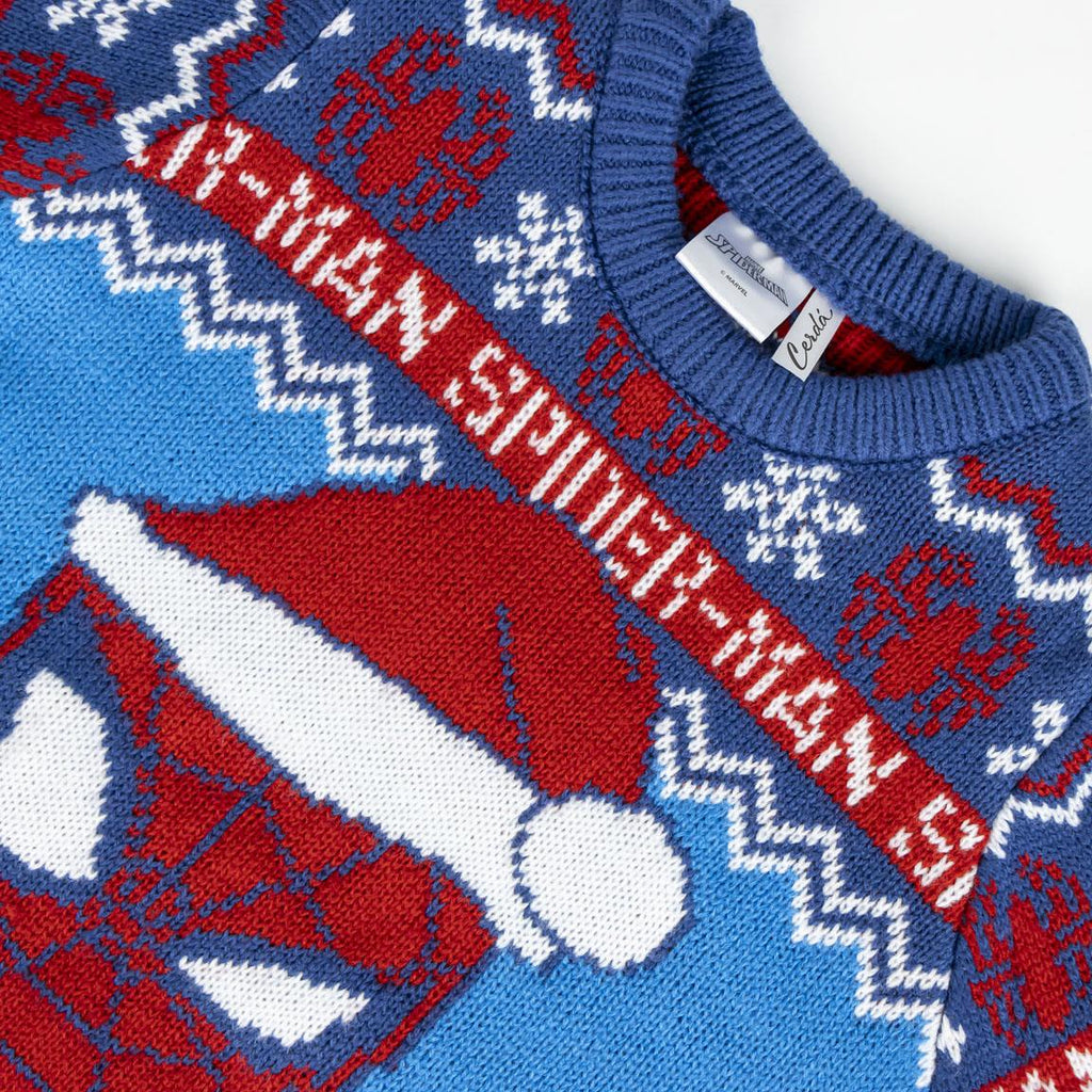 Jersey punto navideño spiderman