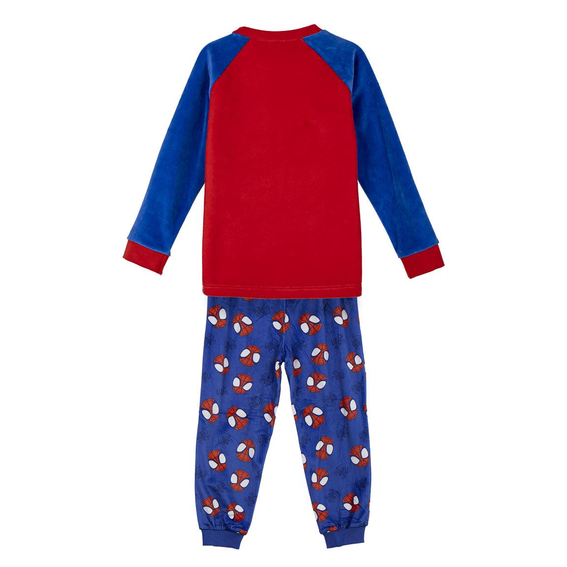 Pijama largo coral fleece aplicaciones spidey