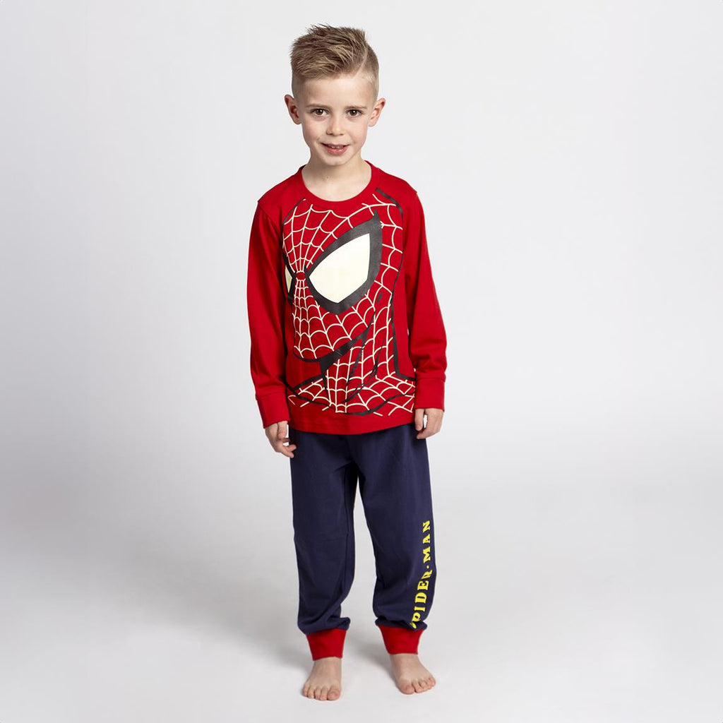 Pijama largo single jersey spiderman