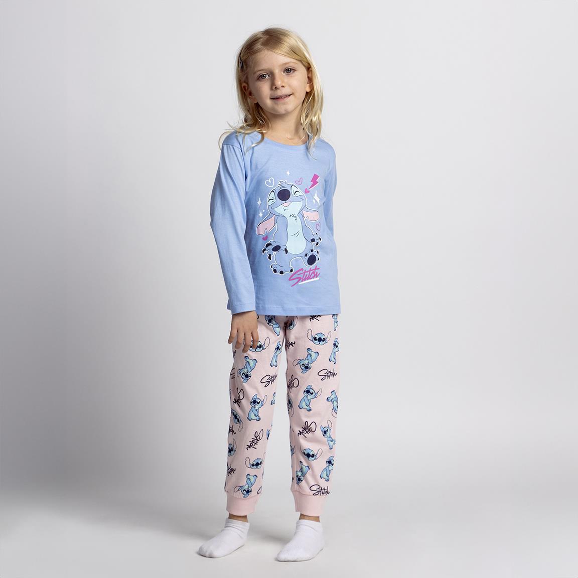 Pijama largo single jersey stitch