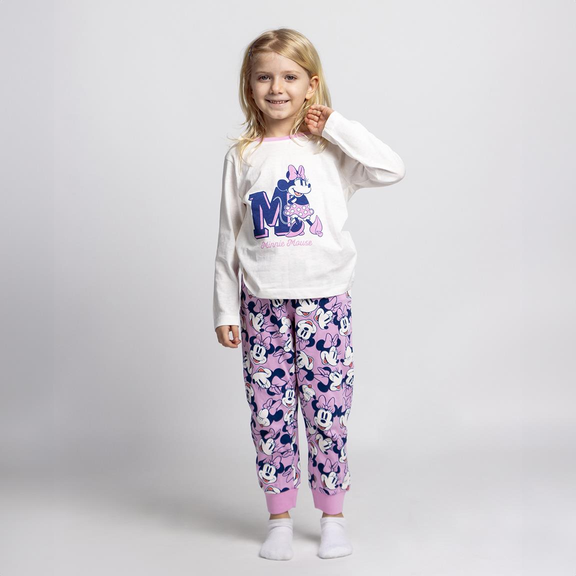 Pijama largo single jersey minnie