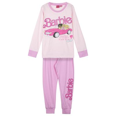 Pijama largo single jersey barbie