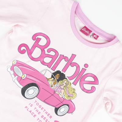 Pijama largo single jersey barbie