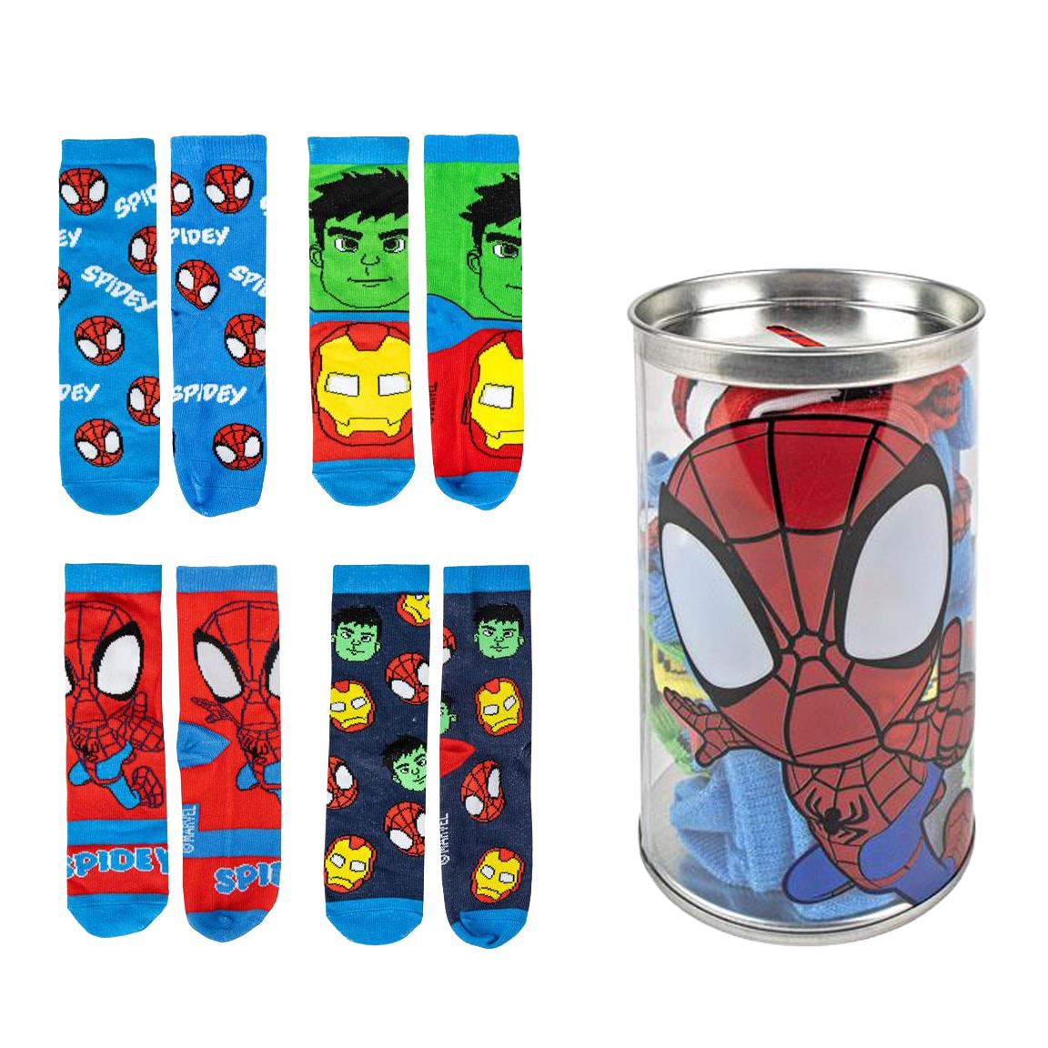 Pack calcetines 4 piezas spidey