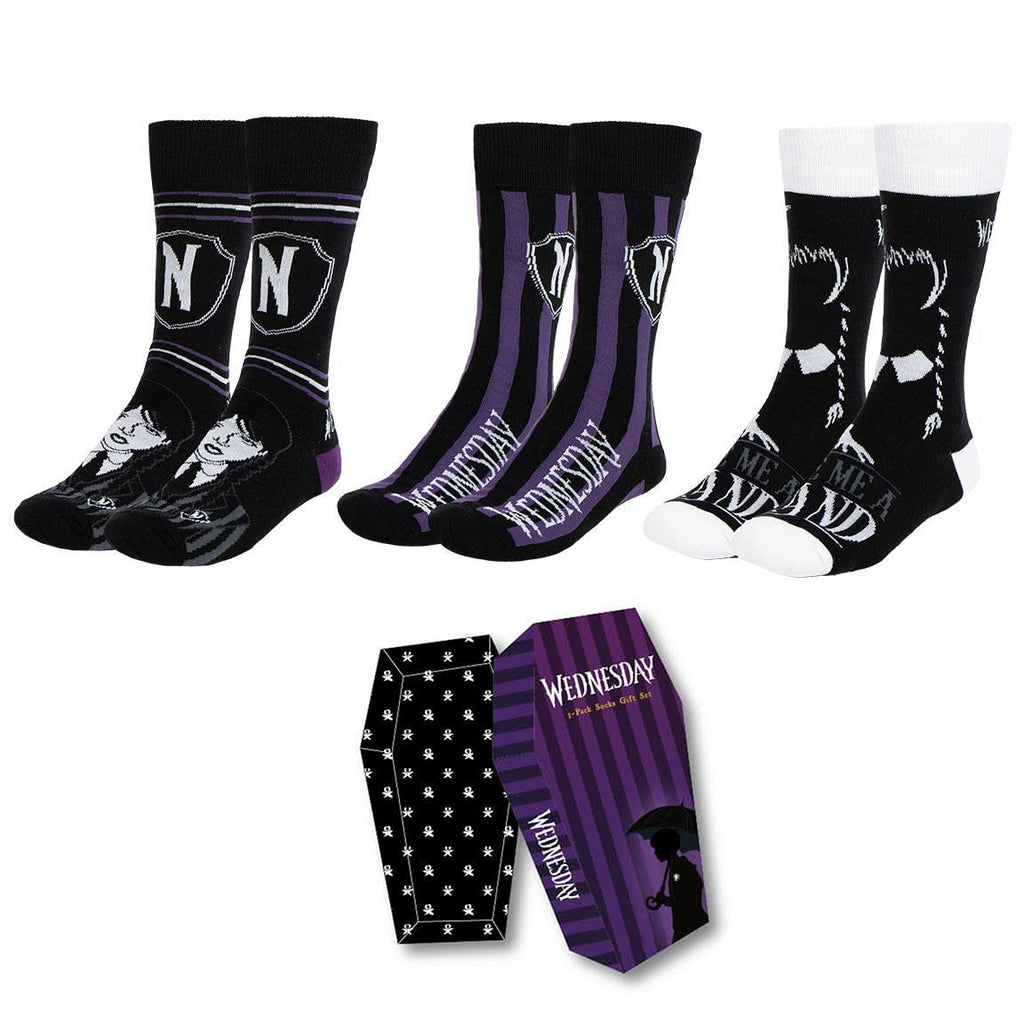 Pack calcetines 3 piezas wednesday