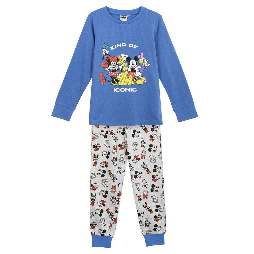 Pijama largo single jersey mickey