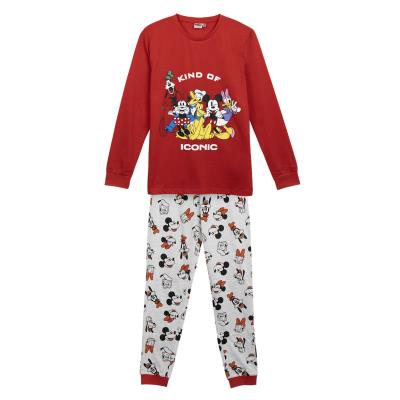 Pijama largo single jersey mickey