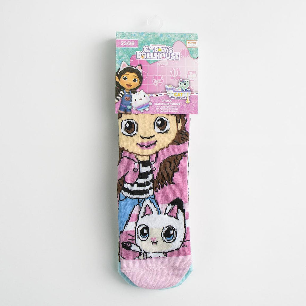 Pack calcetines 3 piezas gabby´s dollhouse