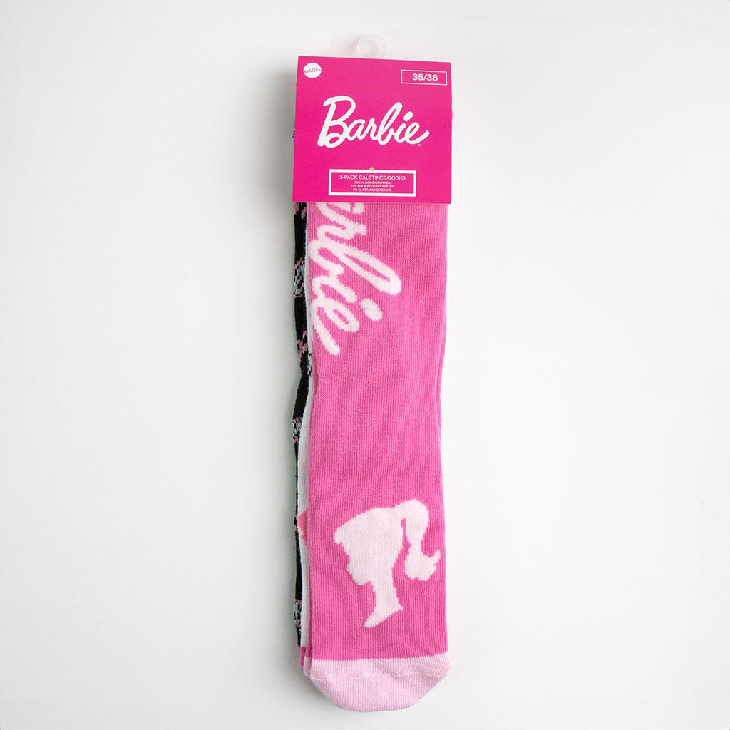 Pack calcetines 3 piezas barbie