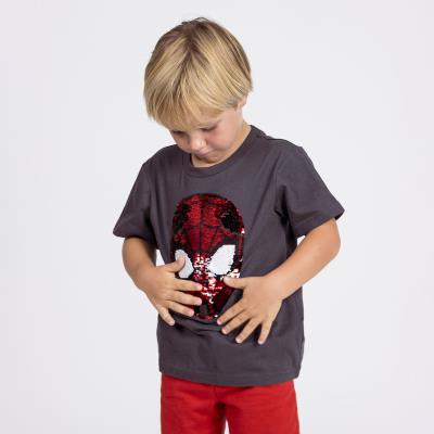 Camiseta corta single jersey spiderman