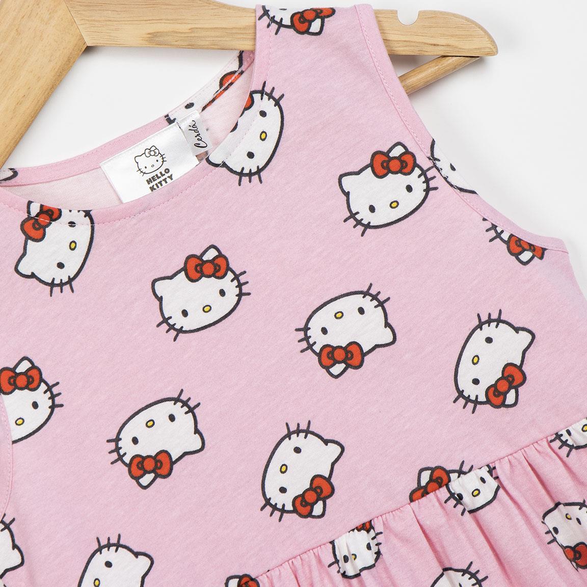 Vestido single jersey hello kitty