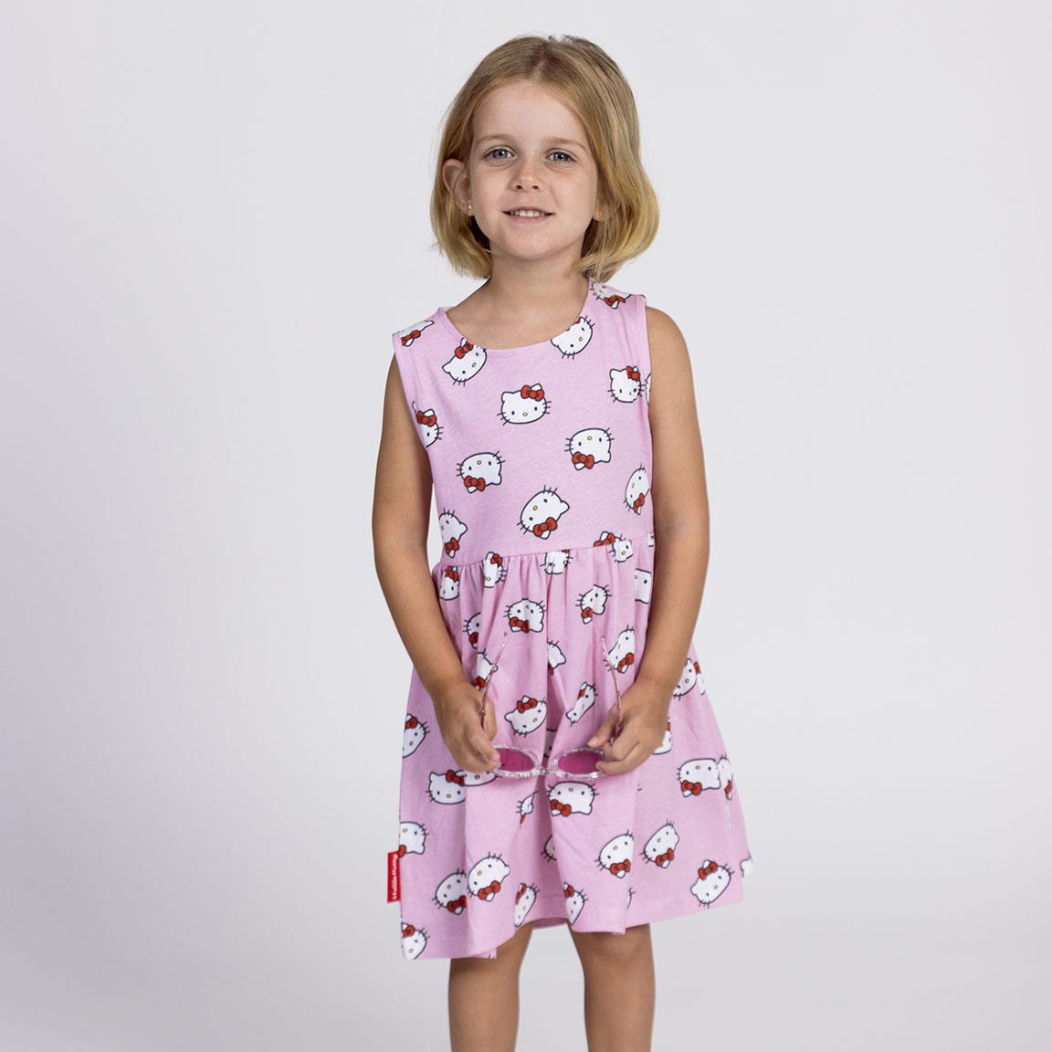 Vestido single jersey hello kitty