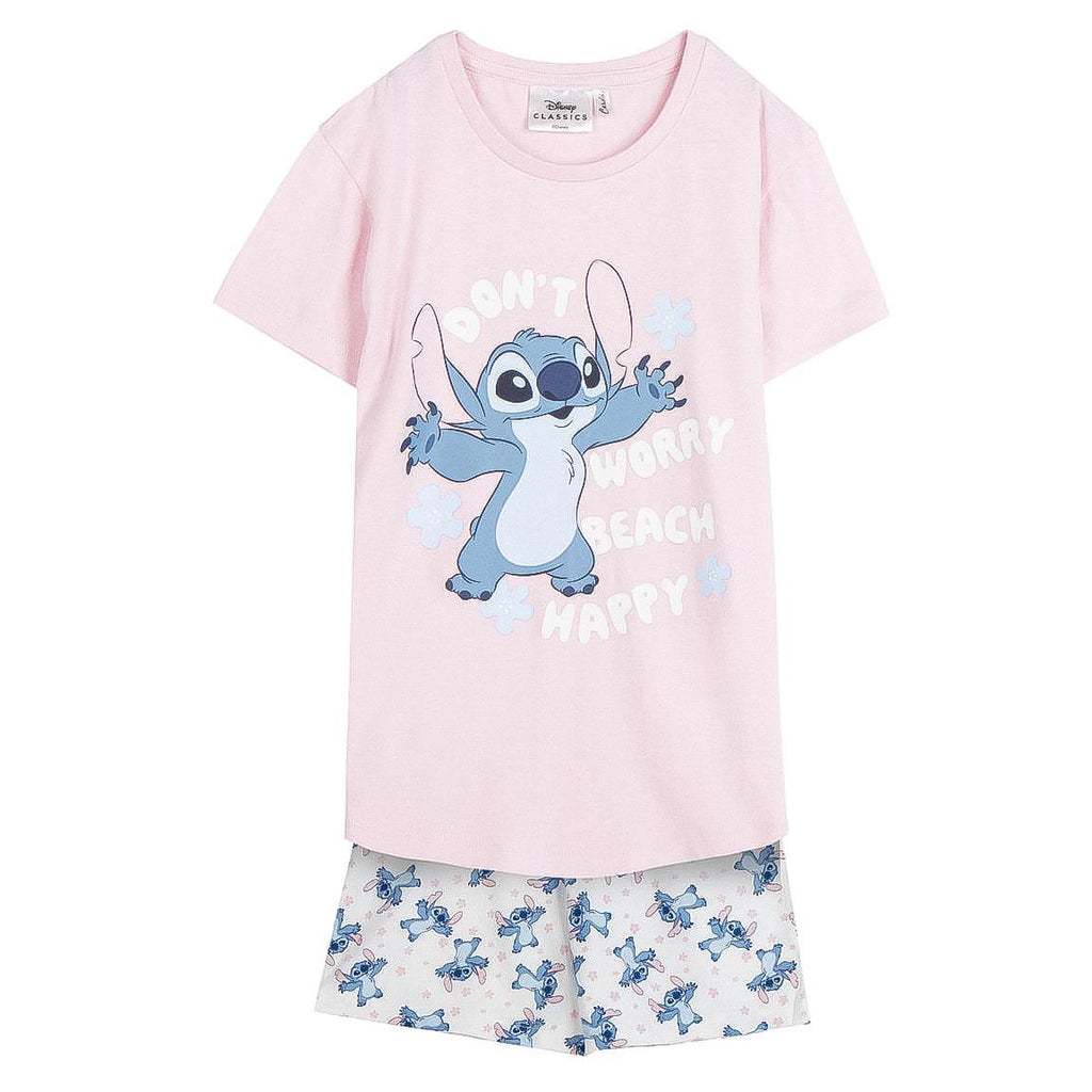 Pijama corto single jersey stitch