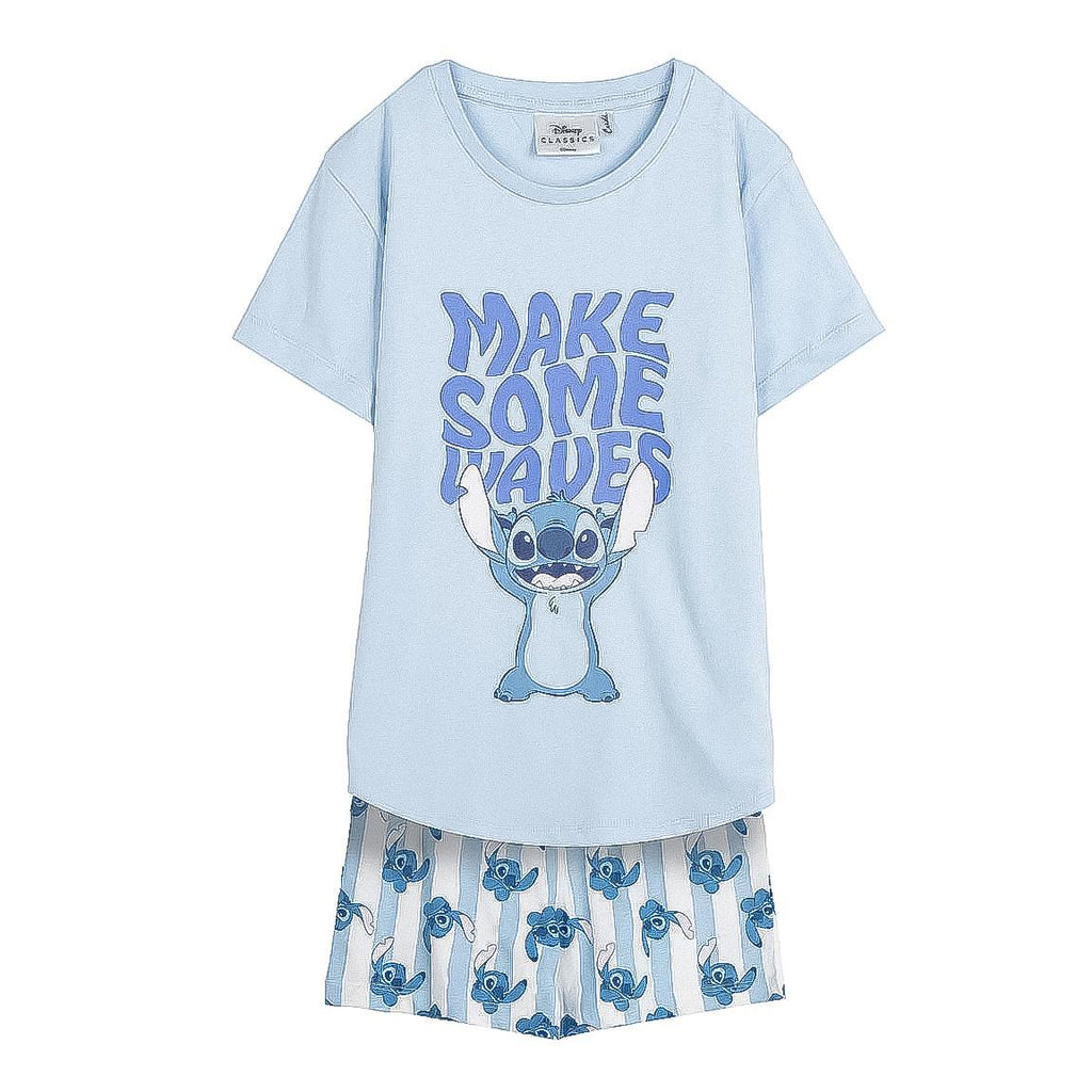 Pijama corto single jersey stitch