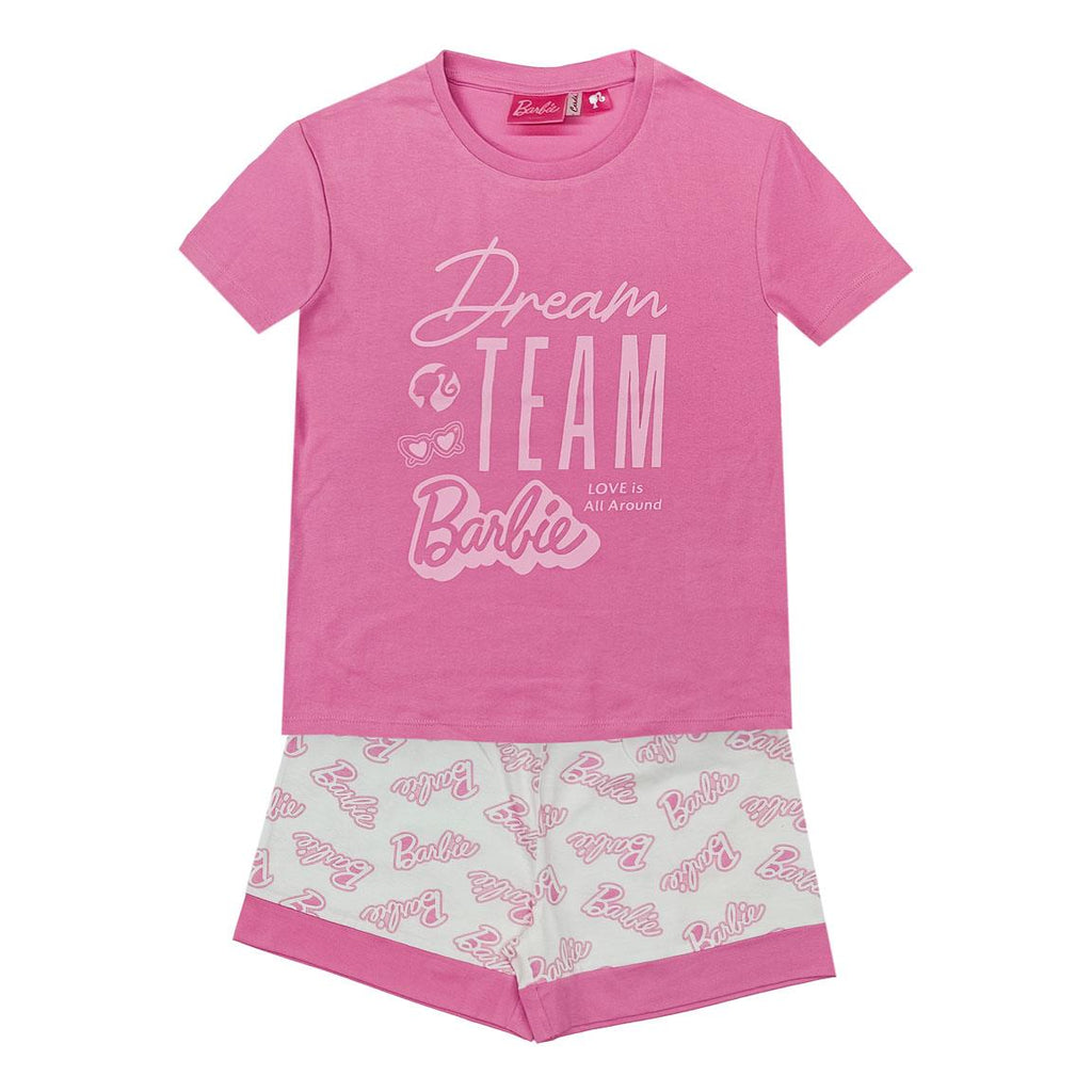 Pijama corto single jersey barbie