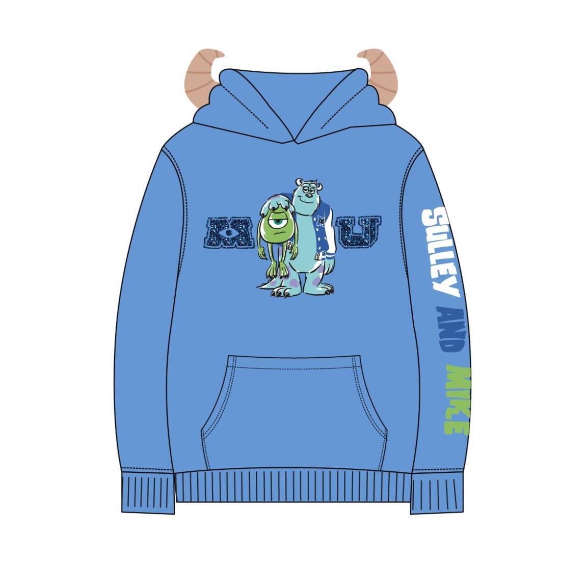 Sudadera con capucha cotton brushed pixar