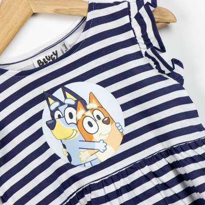 Vestido single jersey bluey