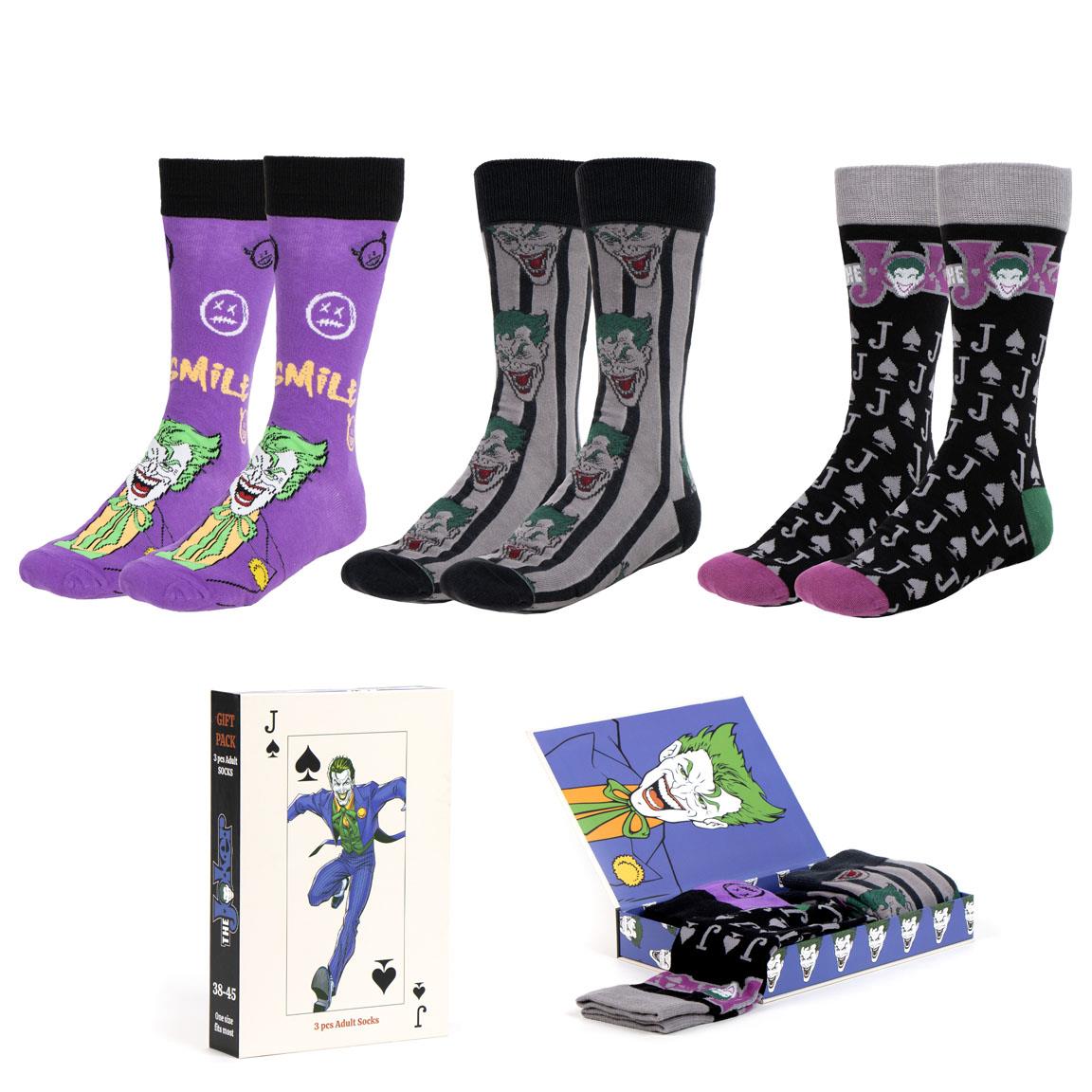 Pack calcetines 3 piezas batman joker