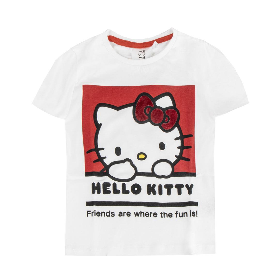 Camiseta corta single jersey hello kitty
