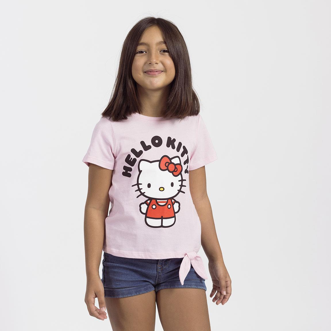 Camiseta corta single jersey hello kitty