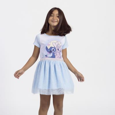 Vestido single jersey fantasia stitch