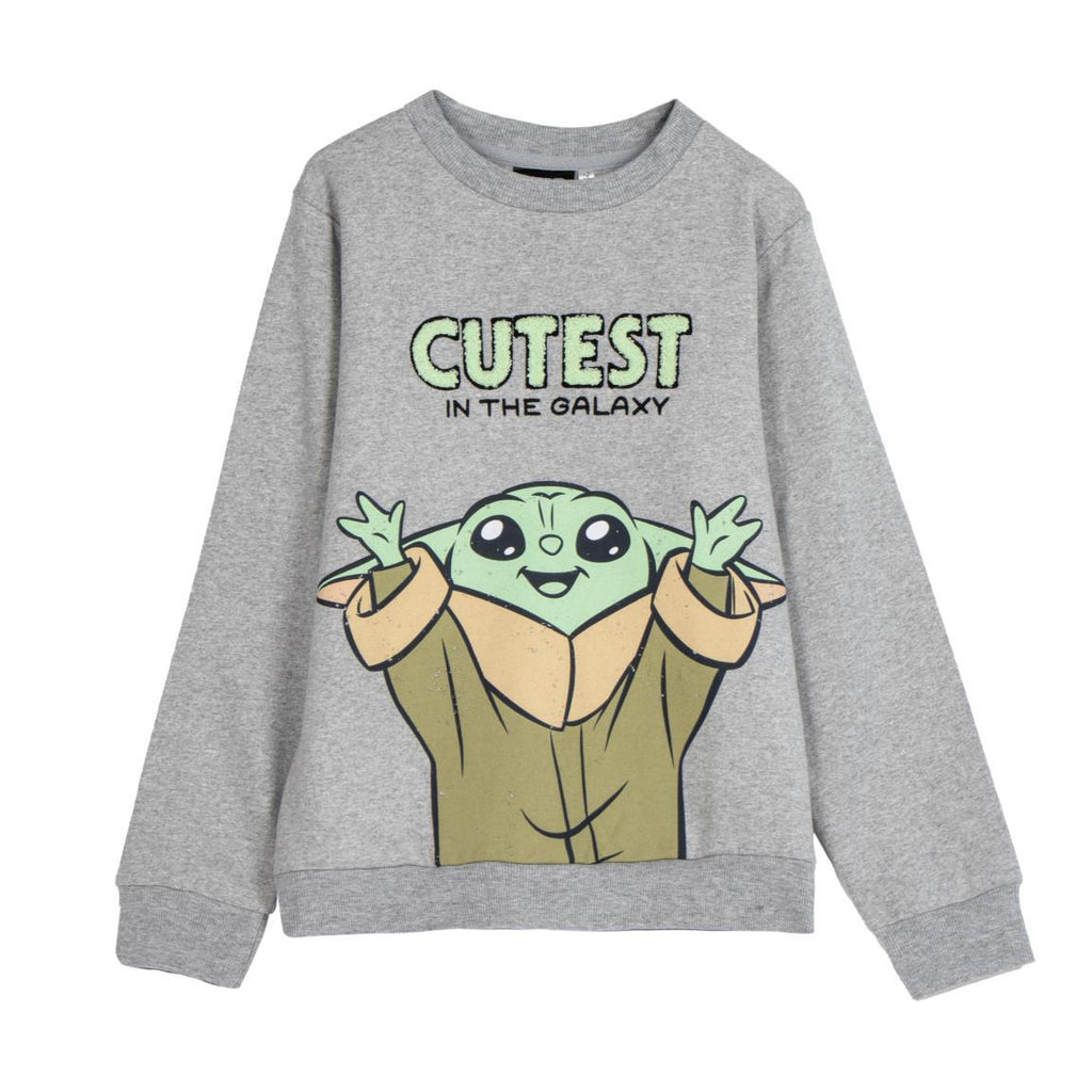Sudadera cotton brushed the mandalorian grogu