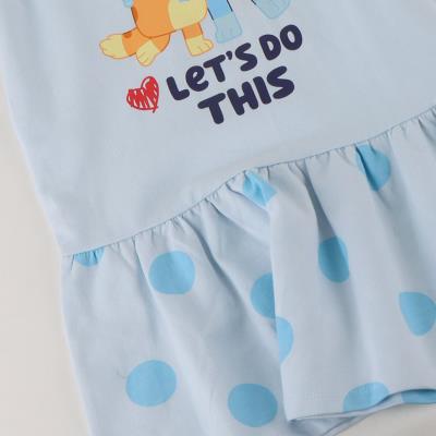 Vestido french terry bluey