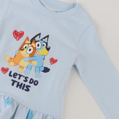 Vestido french terry bluey