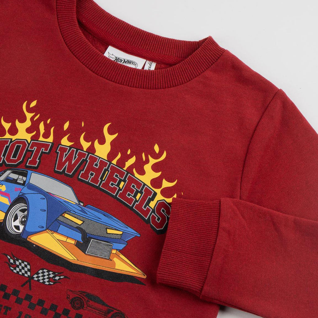 Sudadera cotton brushed hot wheels