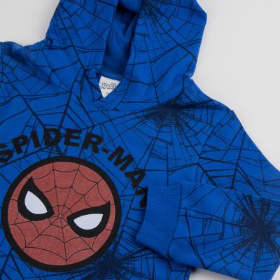 Sudadera con capucha cotton brushed spiderman