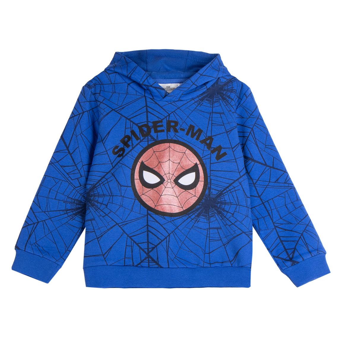 Sudadera con capucha cotton brushed spiderman