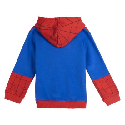 Sudadera con capucha cotton brushed cremallera spiderman