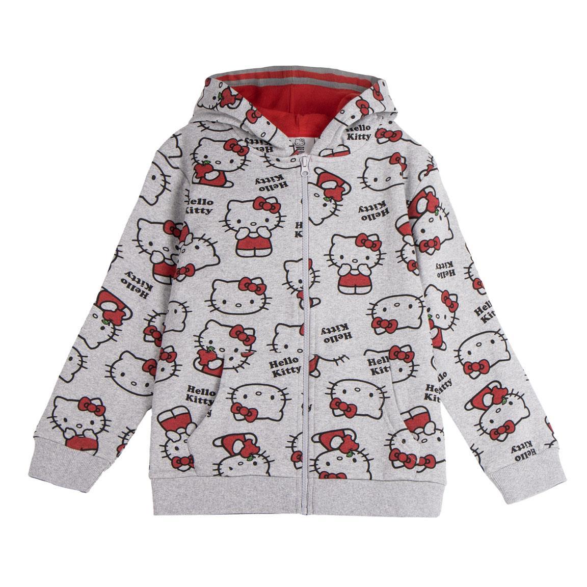 Sudadera con capucha cotton brushed cremallera hello kitty