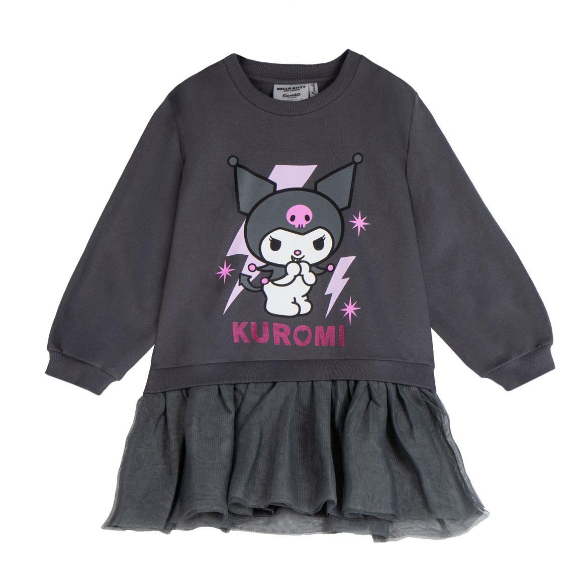 Sudadera french terry tul hello kitty kuromi