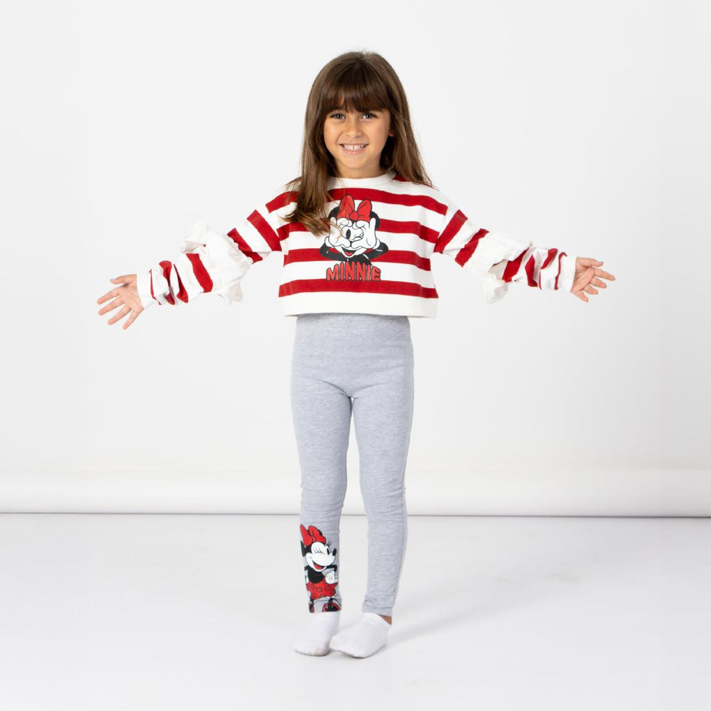 Conjunto 2 piezas cotton brushed leggin minnie