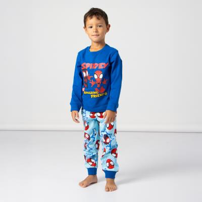 Pijama largo single jersey spidey