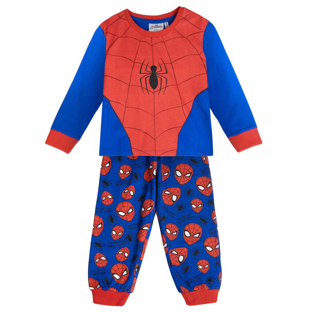 Pijama largo single jersey spiderman