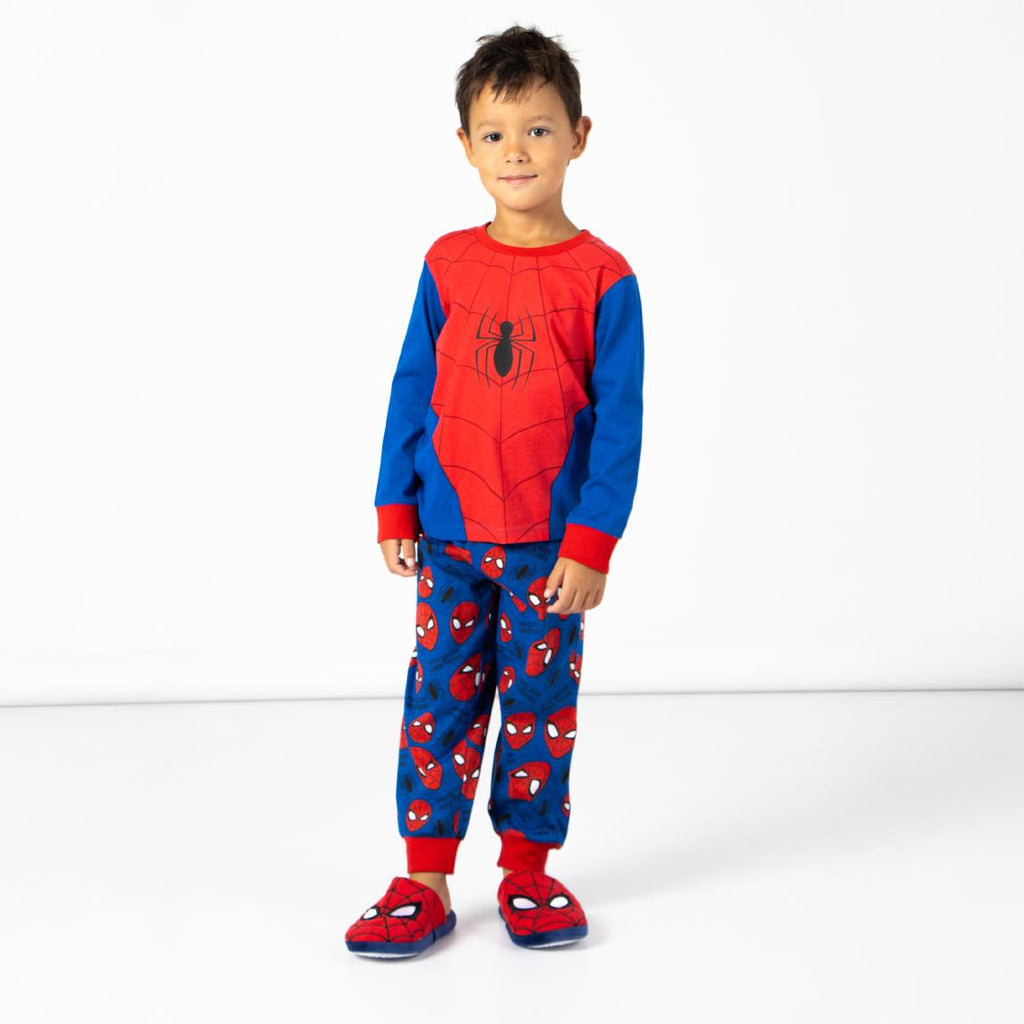 Pijama largo single jersey spiderman